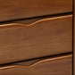 Mid-Century Modern Wooden Accent Cabinet with Drawer Brown Cabinet Clearhalo 'Cabinets & Chests' 'cabinets_chests' 'furn' 'furn_cabinets_chests' 'Furniture' 'Living Room Furniture' 6131859