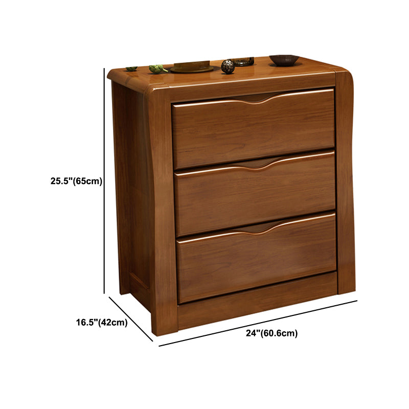 Mid-Century Modern Wooden Accent Cabinet with Drawer Brown Cabinet Clearhalo 'Cabinets & Chests' 'cabinets_chests' 'furn' 'furn_cabinets_chests' 'Furniture' 'Living Room Furniture' 6131863