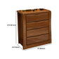 Mid-Century Modern Wooden Accent Cabinet with Drawer Brown Cabinet Clearhalo 'Cabinets & Chests' 'cabinets_chests' 'furn' 'furn_cabinets_chests' 'Furniture' 'Living Room Furniture' 6131864