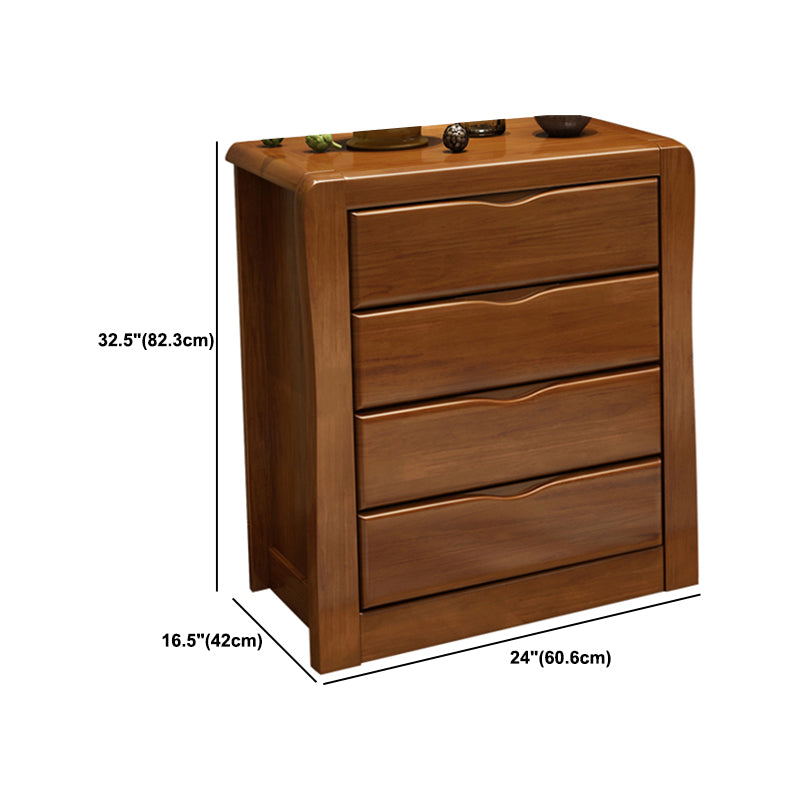 Mid-Century Modern Wooden Accent Cabinet with Drawer Brown Cabinet Clearhalo 'Cabinets & Chests' 'cabinets_chests' 'furn' 'furn_cabinets_chests' 'Furniture' 'Living Room Furniture' 6131864
