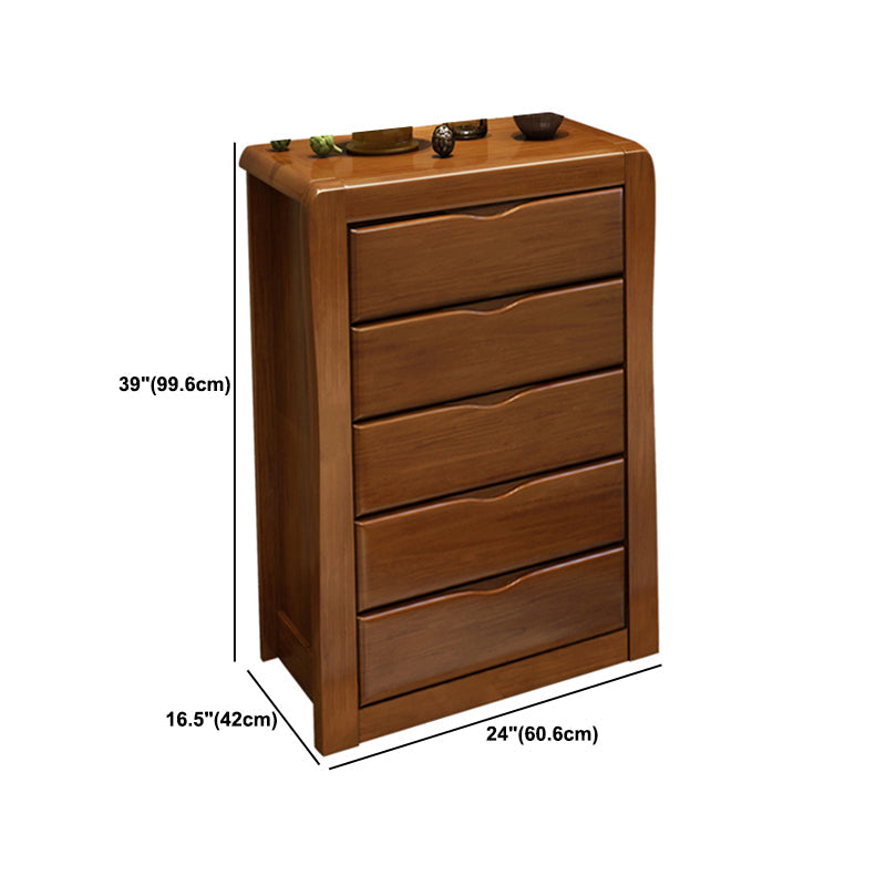 Mid-Century Modern Wooden Accent Cabinet with Drawer Brown Cabinet Clearhalo 'Cabinets & Chests' 'cabinets_chests' 'furn' 'furn_cabinets_chests' 'Furniture' 'Living Room Furniture' 6131865