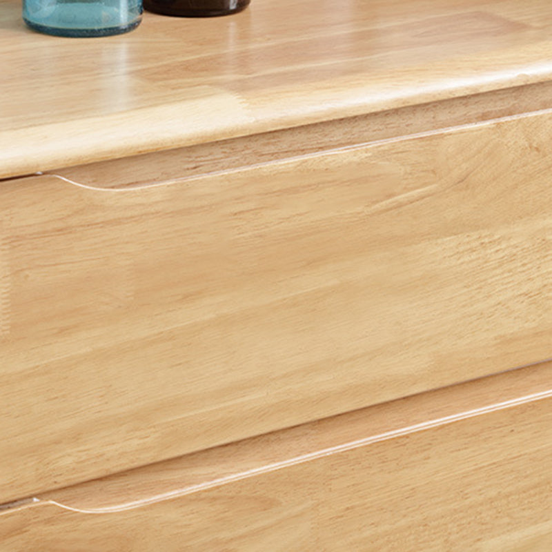 Rubberwood Accent Chest 11.81" Wide Rectangle Standard Chest with Drawers Clearhalo 'Cabinets & Chests' 'cabinets_chests' 'furn' 'furn_cabinets_chests' 'Furniture' 'Living Room Furniture' 6131872