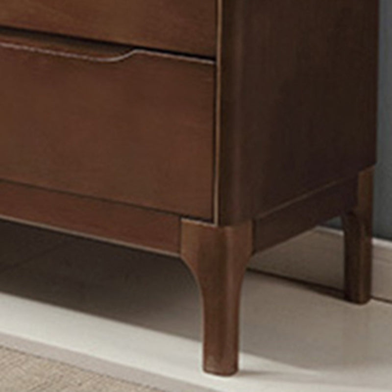 Rubberwood Accent Chest 11.81" Wide Rectangle Standard Chest with Drawers Clearhalo 'Cabinets & Chests' 'cabinets_chests' 'furn' 'furn_cabinets_chests' 'Furniture' 'Living Room Furniture' 6131874