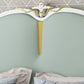 Upholstered Green Bed Frame Victorian Solid Wood Queen/King Bed