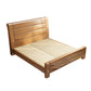 84,65-inch breed traditioneel bedframe dennenhoutbed met hoofdeinde