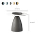 Mid-Century Modern Metal Pedestal Round Tray Top Single Coffee Table