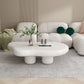 Scandinavian Free Form Coffee Table with 4 Legs in Pine Wood