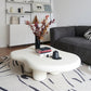 Scandinavian Free Form Coffee Table with 4 Legs in Pine Wood