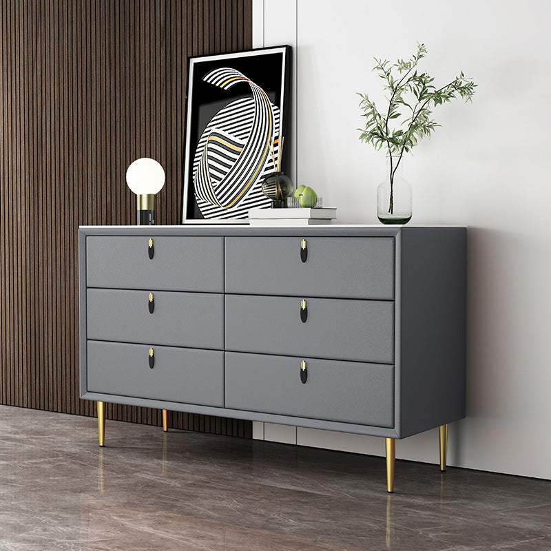 Moderner Akzent Brustquadrat -Speicherschrank mit antiker Finish