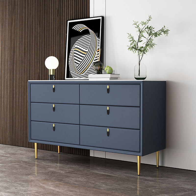 Moderner Akzent Brustquadrat -Speicherschrank mit antiker Finish