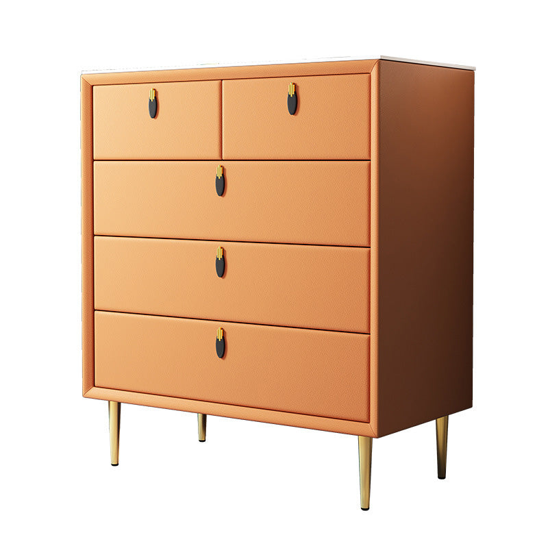 Moderner Akzent Brustquadrat -Speicherschrank mit antiker Finish