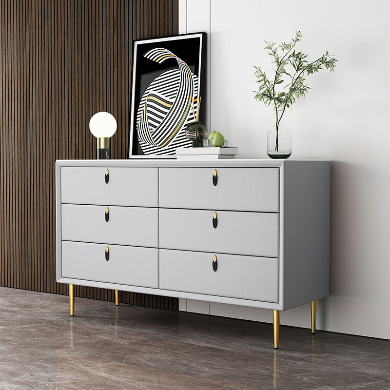 Moderner Akzent Brustquadrat -Speicherschrank mit antiker Finish