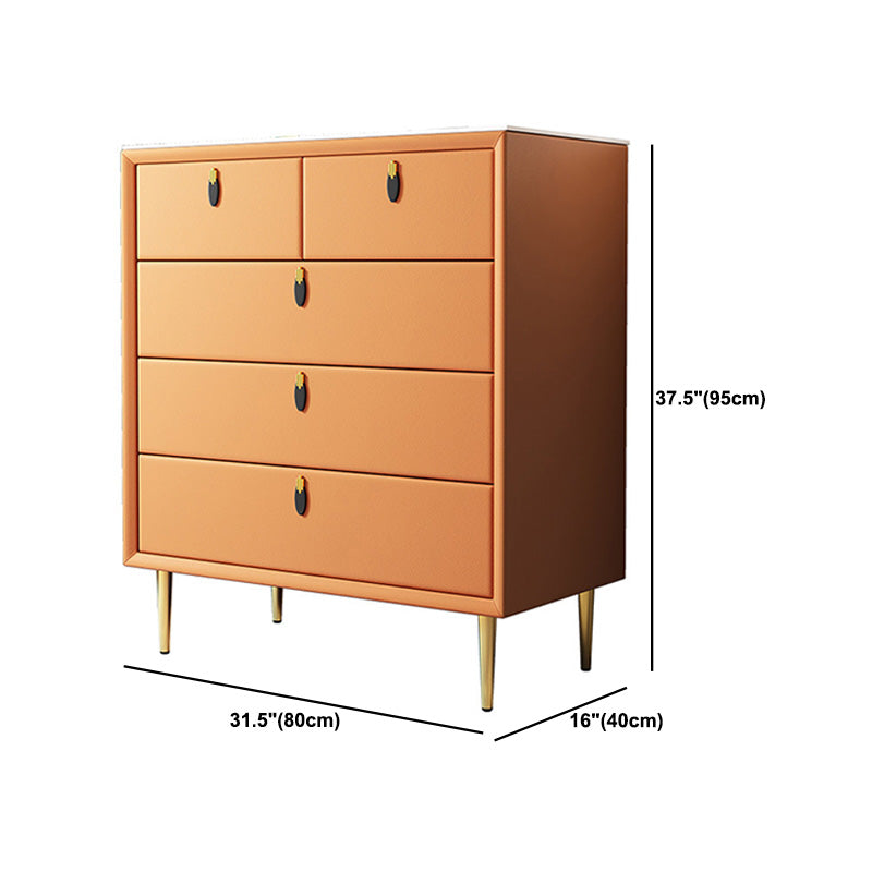 Moderner Akzent Brustquadrat -Speicherschrank mit antiker Finish