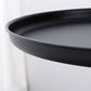 Mid-Century Modern Coffee Table Metal Tray Top Round Single Coffee Table Clearhalo 'Coffee & Accent Tables' 'Coffee Tables' 'coffee_tables' 'furn' 'furn_coffee_tables' 'Furniture' 'Living Room Furniture' 6132171