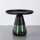 Mid-Century Modern Coffee Table Metal Tray Top Round Single Coffee Table 23.6"L x 23.6"W x 20.5"H Green Black Clearhalo 'Coffee & Accent Tables' 'Coffee Tables' 'coffee_tables' 'furn' 'furn_coffee_tables' 'Furniture' 'Living Room Furniture' 6132177