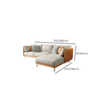 34.25 " H Faux Leather Square Arm Sofa & Chaise for Living Room Clearhalo 'furn' 'furn_sectionals' 'Furniture' 'Living Room Furniture' 'Sectionals' 6132194