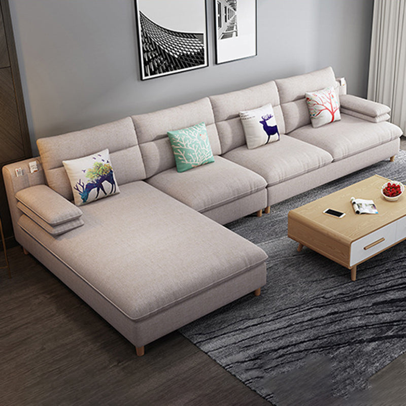 Sofá y chaise para sala de almohada de almohada de 40.94 "H para sala de estar para sala de estar