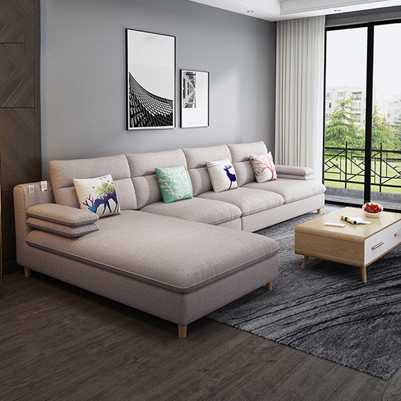 Sofá y chaise para sala de almohada de almohada de 40.94 "H para sala de estar para sala de estar