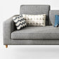 Contemporary 37.8 " H Grey Cotton Blend Square Arm Sofa & Chaise Clearhalo 'furn' 'furn_sectionals' 'Furniture' 'Living Room Furniture' 'Sectionals' 6132238