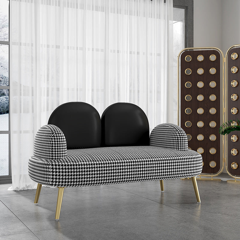 コンテンポラリーラウンドアームソファタイトバックキャメルバック標準ソファ