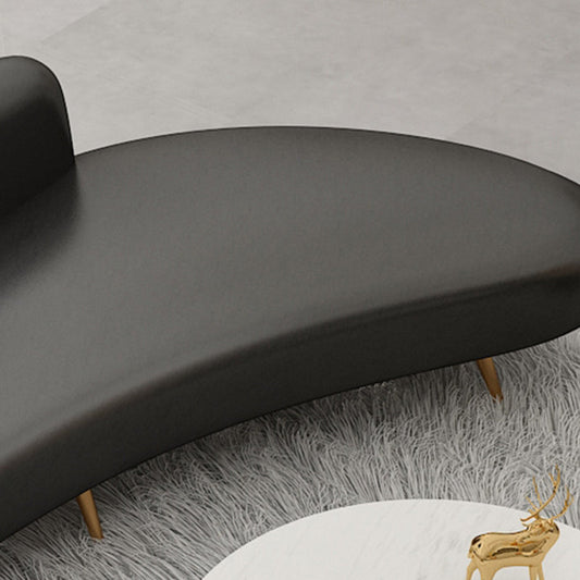 Zeitgenössischer enger Rücken armloser Sofa -Stoff gebogene Sofa mit Haarstiftbeinen