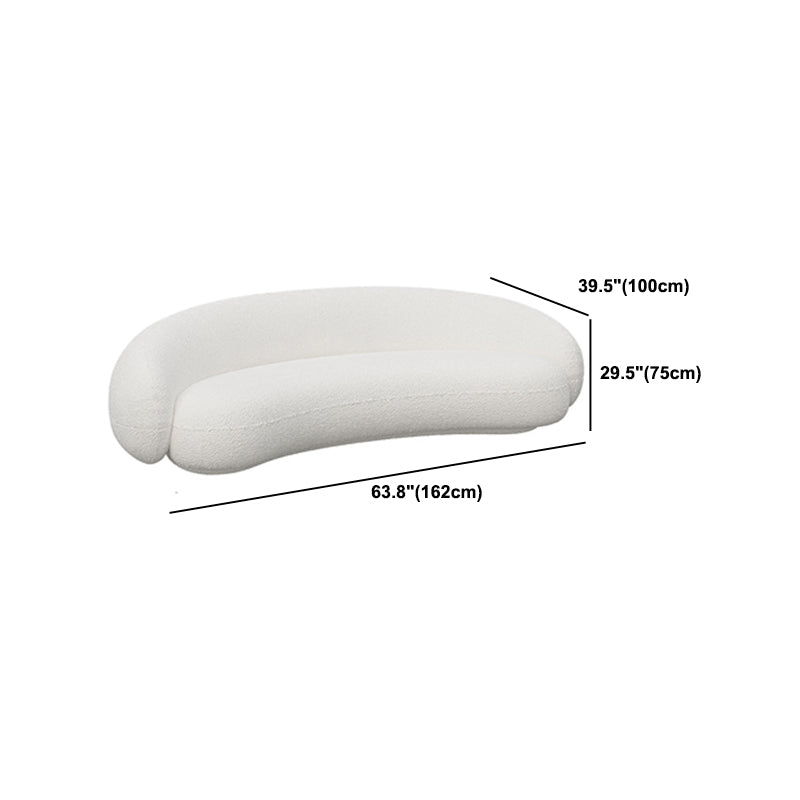 Sofá con brazo inclinado contemporáneo Sofá con respaldo apretado para sala de estar