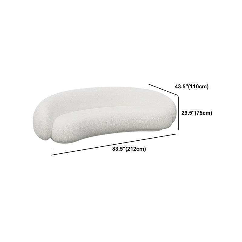 Sofá con brazo inclinado contemporáneo Sofá con respaldo apretado para sala de estar