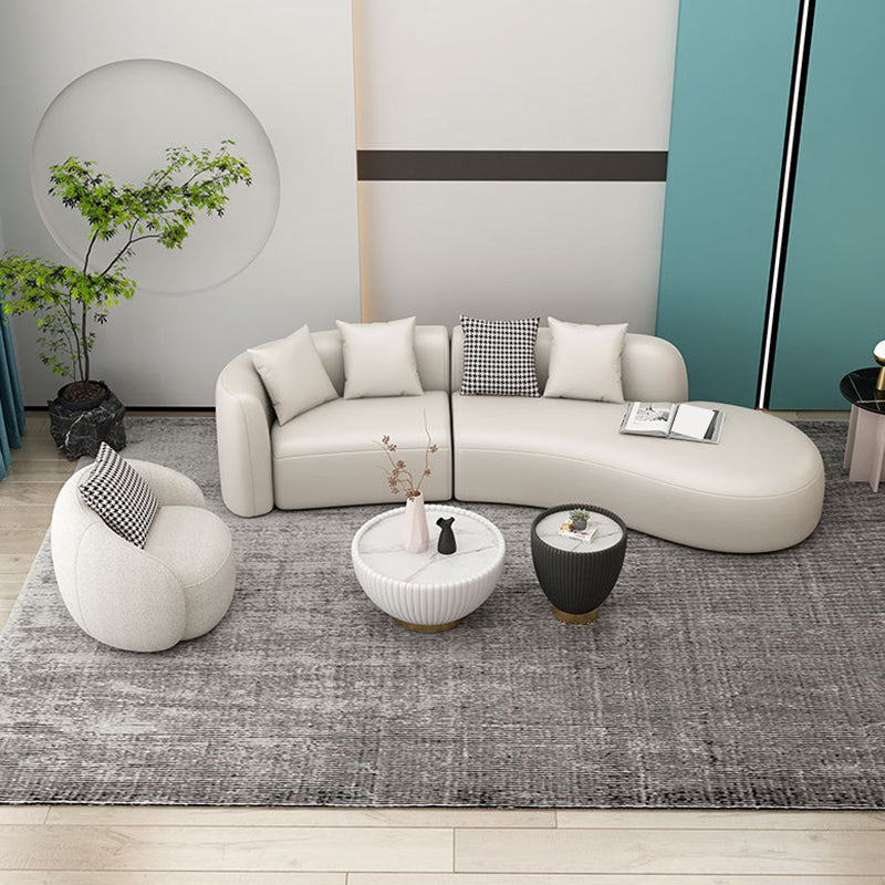 Contemporary Curved Seating Tight Back Tuxedo Arm Sofa for Living Room Clearhalo 'furn' 'furn_sofas' 'Furniture' 'Living Room Furniture' 'Sofa' 'sofas' 6132483