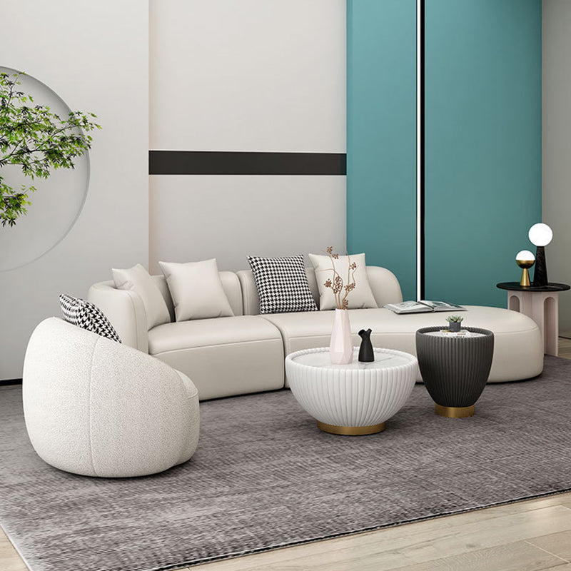Contemporary Curved Seating Tight Back Tuxedo Arm Sofa for Living Room Clearhalo 'furn' 'furn_sofas' 'Furniture' 'Living Room Furniture' 'Sofa' 'sofas' 6132484