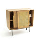 Modern & Contemporary Cabinet Square Accent Cabinet with Bar Pulls