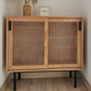Modern & Contemporary Cabinet Square Accent Cabinet with Bar Pulls