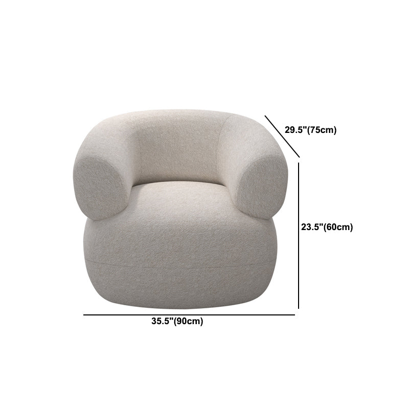 Sedute contemporanee con posti a sedere curvi a sedere inclinate di divano per soggiorno