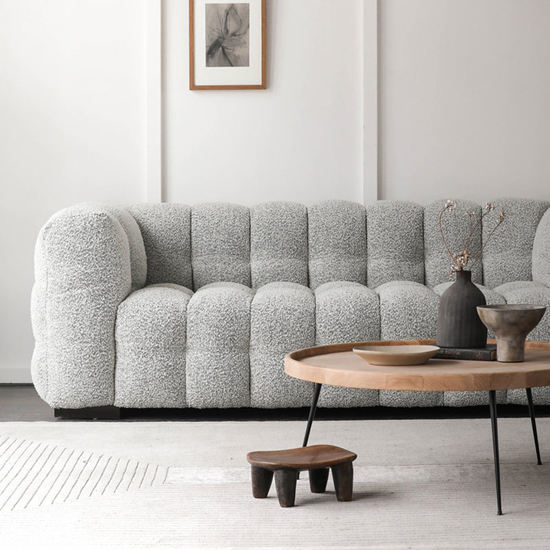 Contemporary Wooden Standard  Sofa Tuxedo Arm Tight Back Sofa