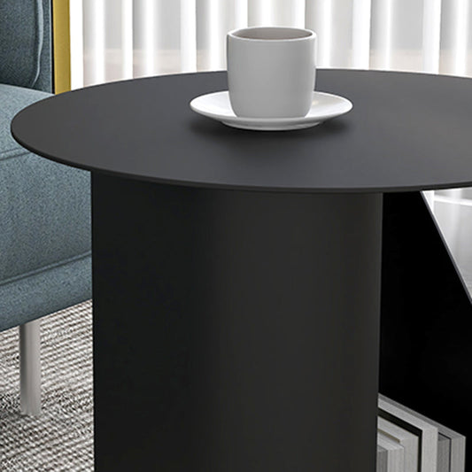 Dia Tavola del laterale di metallo da 17,7 "Mid-secolo moderno tavolo da piedistallo con conservazione