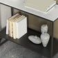 Rectangular Slate Top End Table Modern Shelf Included Side Table - 25.6" W