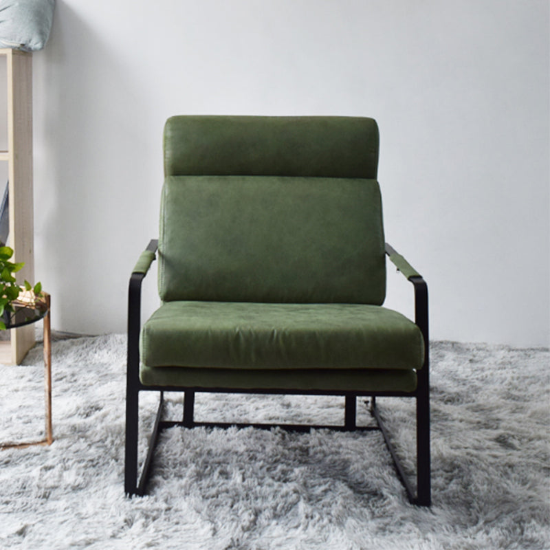 Square Arms Included Chair 31.49" Wide Armchair with Loose Back Clearhalo 'Accent Chairs' 'accent_chairs' 'Chairs & Seating' 'furn' 'furn_accent_chairs' 'Furniture' 'Living Room Furniture' 6132955