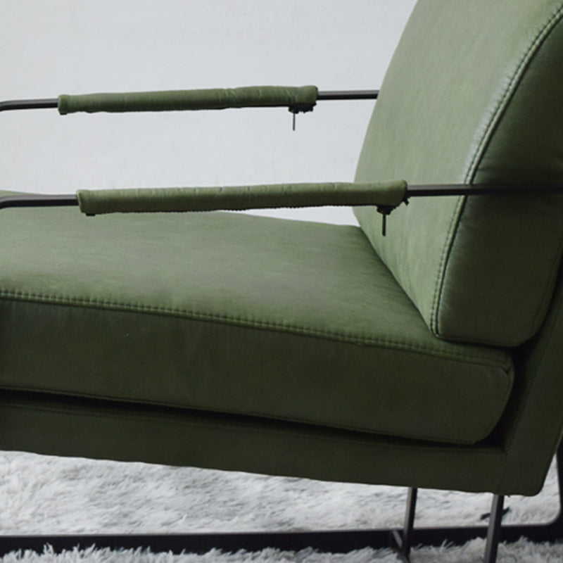 Square Arms Included Chair 31.49" Wide Armchair with Loose Back Clearhalo 'Accent Chairs' 'accent_chairs' 'Chairs & Seating' 'furn' 'furn_accent_chairs' 'Furniture' 'Living Room Furniture' 6132963