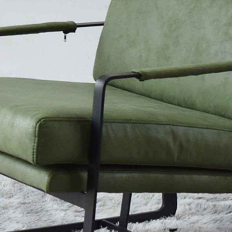 Square Arms Included Chair 31.49" Wide Armchair with Loose Back Clearhalo 'Accent Chairs' 'accent_chairs' 'Chairs & Seating' 'furn' 'furn_accent_chairs' 'Furniture' 'Living Room Furniture' 6132964