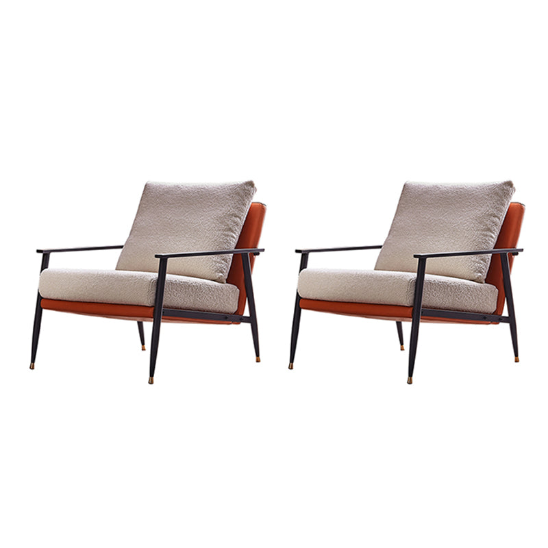 Chenille Arms Included Chair 32.28" Wide Armchairwith Pillow Back White 2 Piece Set Clearhalo 'Accent Chairs' 'accent_chairs' 'Chairs & Seating' 'furn' 'furn_accent_chairs' 'Furniture' 'Living Room Furniture' 6132970