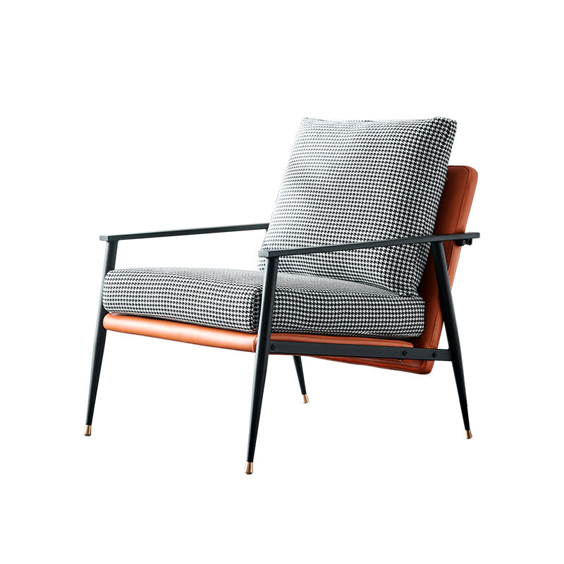 Chenille Arms Included Chair 32.28" Wide Armchairwith Pillow Back Clearhalo 'Accent Chairs' 'accent_chairs' 'Chairs & Seating' 'furn' 'furn_accent_chairs' 'Furniture' 'Living Room Furniture' 6132976