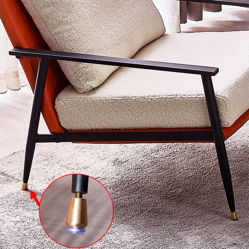 Chenille Arms Included Chair 32.28" Wide Armchairwith Pillow Back Clearhalo 'Accent Chairs' 'accent_chairs' 'Chairs & Seating' 'furn' 'furn_accent_chairs' 'Furniture' 'Living Room Furniture' 6132978