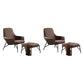 Linen Accent Chair Arms Included Accent Room Chair with Ottoman, 28.34" Wide Coffee 2 Piece Set Clearhalo 'Accent Chairs' 'accent_chairs' 'Chairs & Seating' 'furn' 'furn_accent_chairs' 'Furniture' 'Living Room Furniture' 6132983