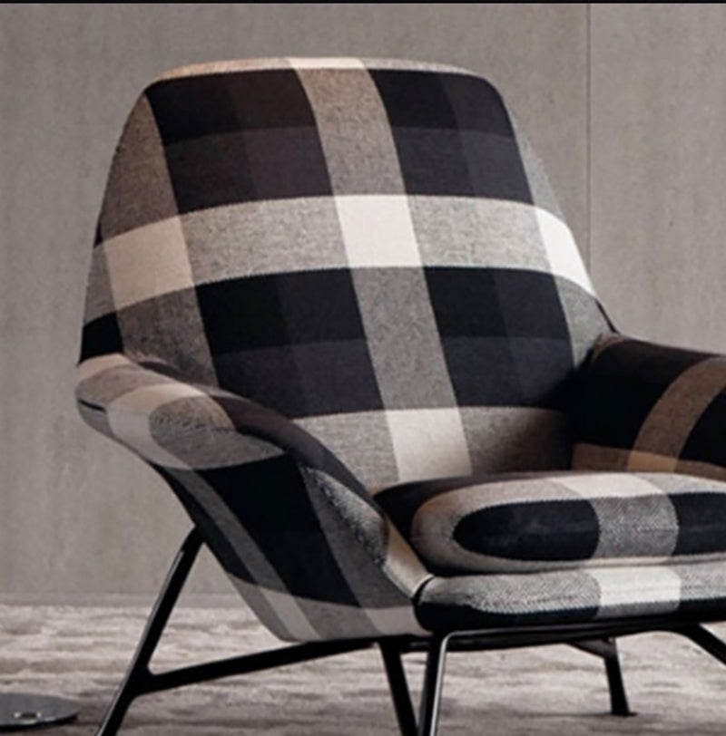 Linen Accent Chair Arms Included Accent Room Chair with Ottoman, 28.34" Wide Clearhalo 'Accent Chairs' 'accent_chairs' 'Chairs & Seating' 'furn' 'furn_accent_chairs' 'Furniture' 'Living Room Furniture' 6132991