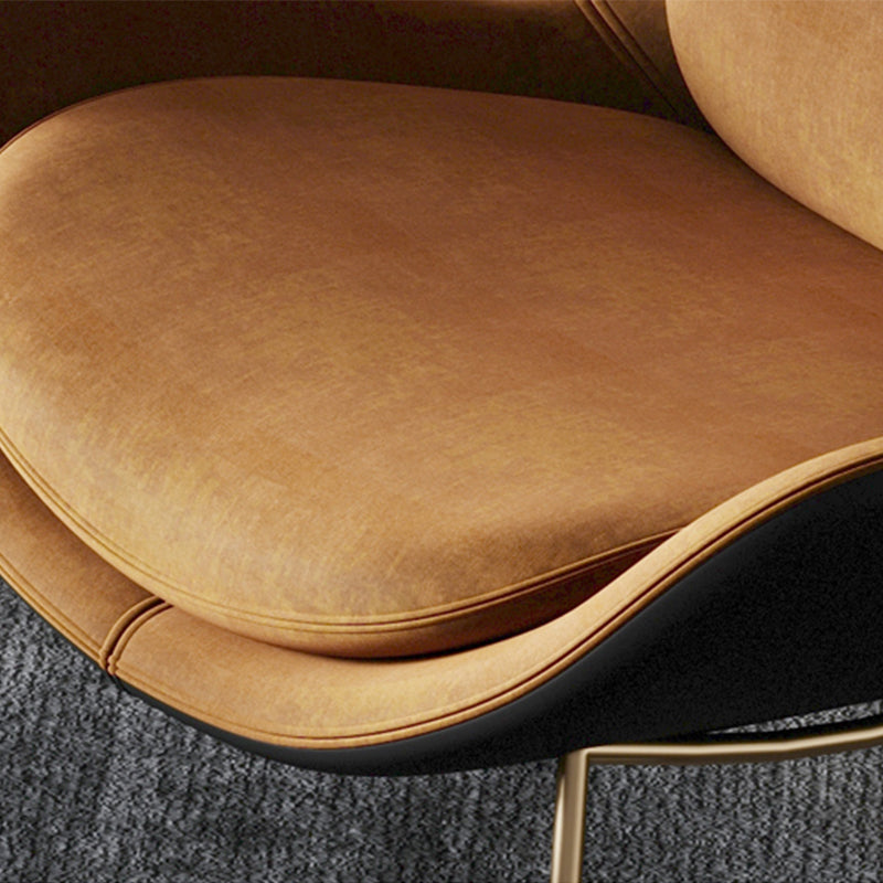 Velvet Accent Chair 33.85" Wide Armless Accent Room Chair for Living Room Clearhalo 'Accent Chairs' 'accent_chairs' 'Chairs & Seating' 'furn' 'furn_accent_chairs' 'Furniture' 'Living Room Furniture' 6133002