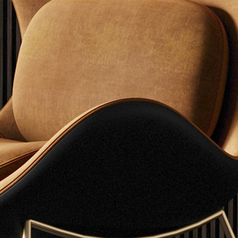 Velvet Accent Chair 33.85" Wide Armless Accent Room Chair for Living Room Clearhalo 'Accent Chairs' 'accent_chairs' 'Chairs & Seating' 'furn' 'furn_accent_chairs' 'Furniture' 'Living Room Furniture' 6133004