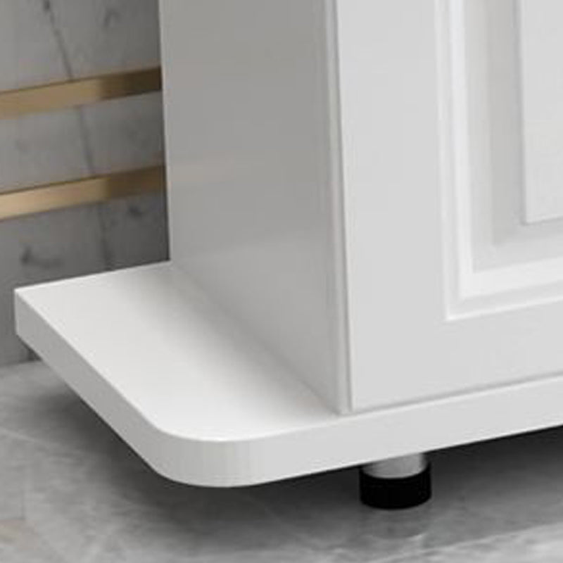 Meuble TV contemporain en bois, rangement ouvert, Console multimédia TV avec pieds pour salon