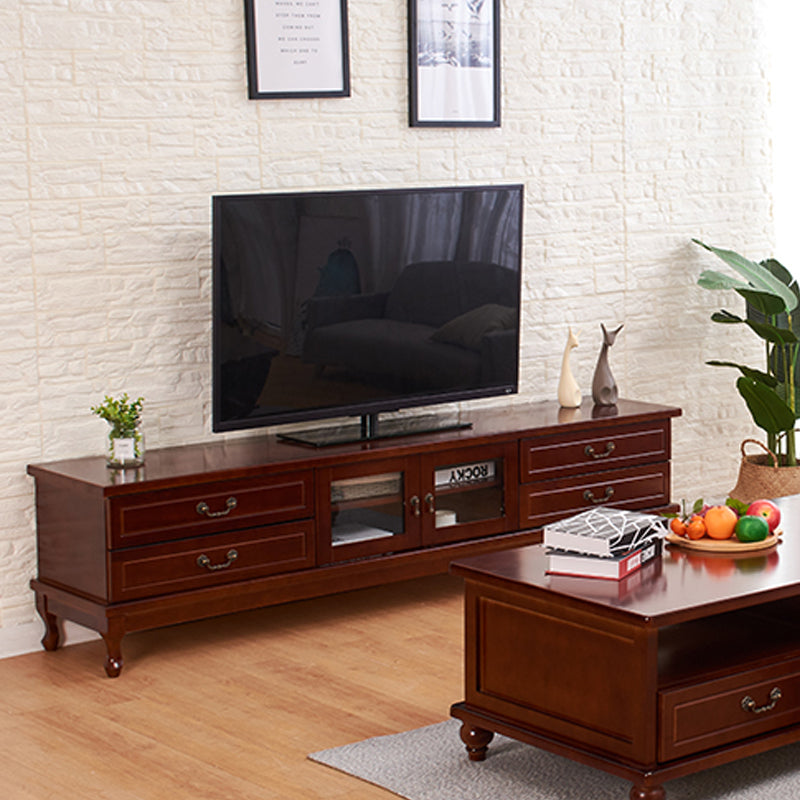 Transitional Wooden TV Stand TV Media Stand with Doors for Living Room Clearhalo 'furn' 'furn_tv_stands_entertainment_centers' 'Furniture' 'Living Room Furniture' 'TV Stands & Entertainment Centers' 'TV Stands & Media Storage Furniture' 'tv_stands_entertainment_centers' 6135703