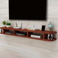 Contemporary TV Media Stand Wall-mounted Wood TV Console with Open Shelving Dark Brown Cabinet Not Included Clearhalo 'furn' 'furn_tv_stands_entertainment_centers' 'Furniture' 'Living Room Furniture' 'TV Stands & Entertainment Centers' 'TV Stands & Media Storage Furniture' 'tv_stands_entertainment_centers' 6135760