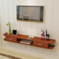 Contemporary TV Media Stand Wall-mounted Wood TV Console with Open Shelving Dark Brown 2 Clearhalo 'furn' 'furn_tv_stands_entertainment_centers' 'Furniture' 'Living Room Furniture' 'TV Stands & Entertainment Centers' 'TV Stands & Media Storage Furniture' 'tv_stands_entertainment_centers' 6135769