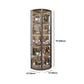 Modern Corner Unit Wood Curio Cabinet Glass Doors Storage Cabinet for Bathroom Clearhalo 'Display & China Cabinets' 'display_china_cabinets' 'furn' 'furn_display_china_cabinets' 'Furniture' 'Kitchen & Dining Furniture' 6135912